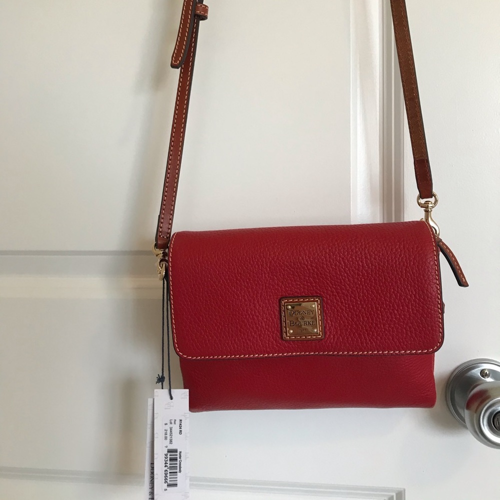 New Dooney & Bourke Red Crossbody leather bag